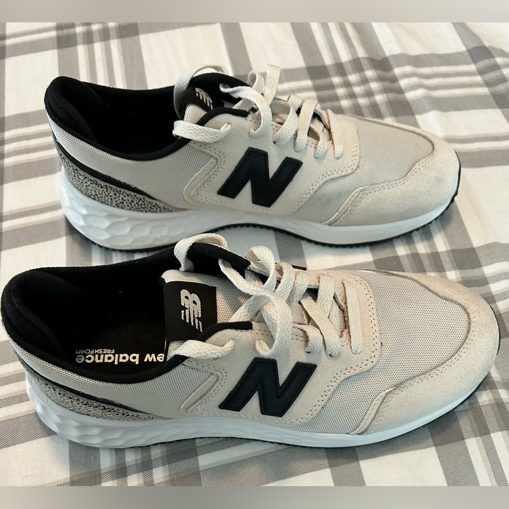 New Balance Fresh Foam X-70 Cream and Black/Animal print “Turtledove Black”